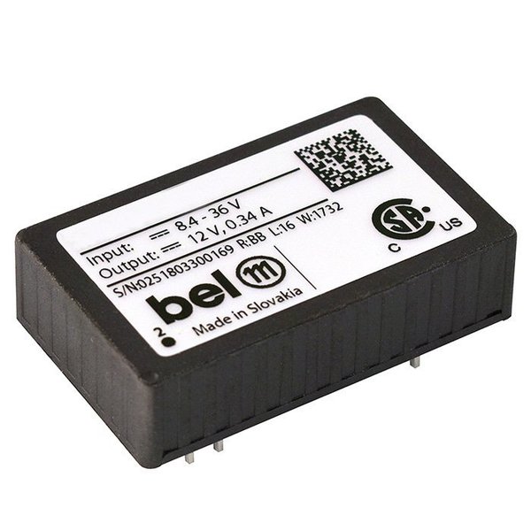 Bel Power Solutions DC to DC Converter, 16.8-75V DC to 5V DC, 3.5VA, 0 Hz 40IMX4-05-8G